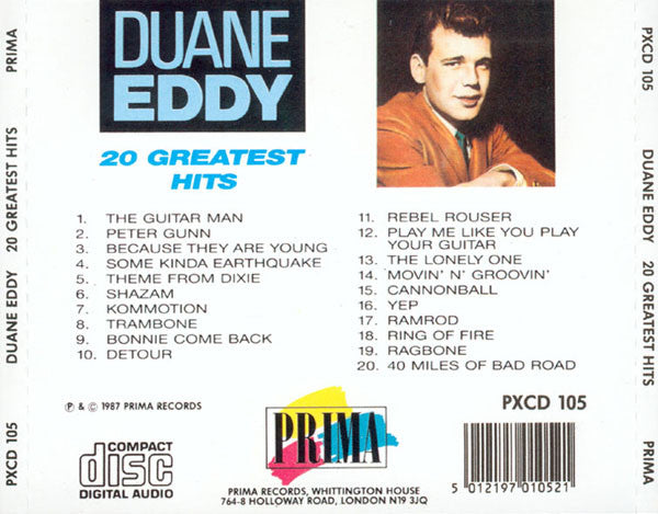 Duane Eddy : 20 Greatest Hits (CD, Comp, RE, Dis)