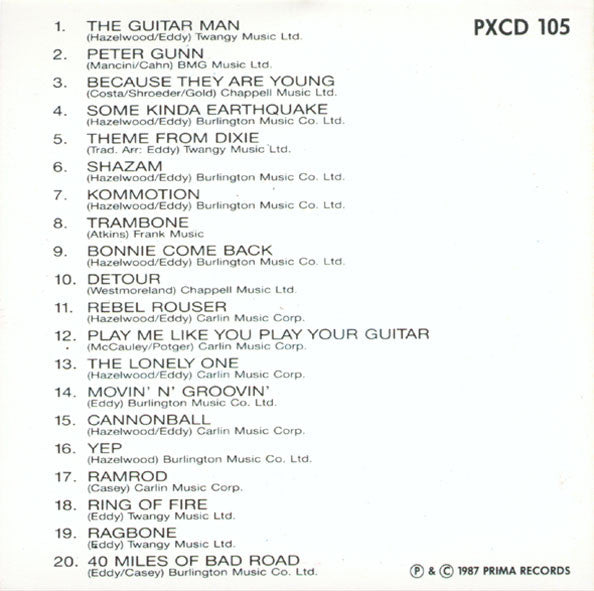 Duane Eddy : 20 Greatest Hits (CD, Comp, RE, Dis)