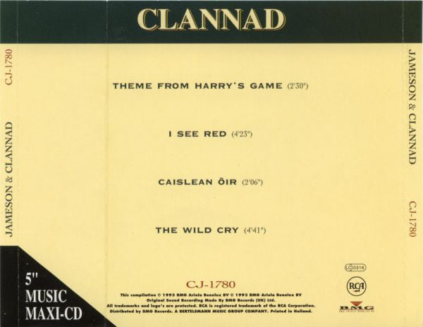 Clannad : Jameson & Clannad (CD, Maxi, Comp)