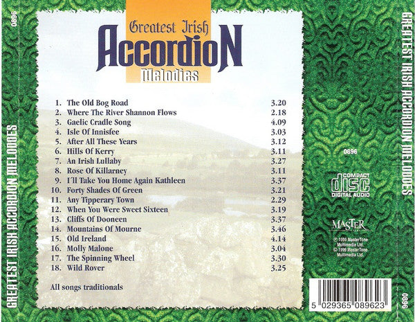Unknown Artist : Greatest Irish Accordion Melodies CD 1 (CD, Comp)