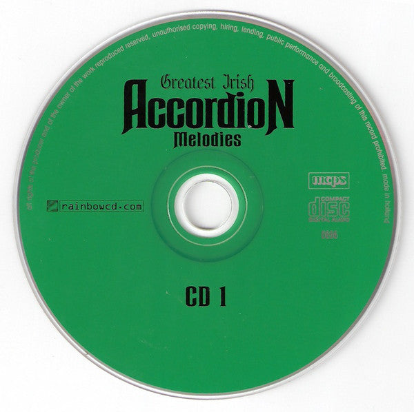 Unknown Artist : Greatest Irish Accordion Melodies CD 1 (CD, Comp)