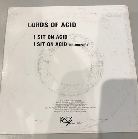Lords Of Acid : I Sit On Acid (7", Single)