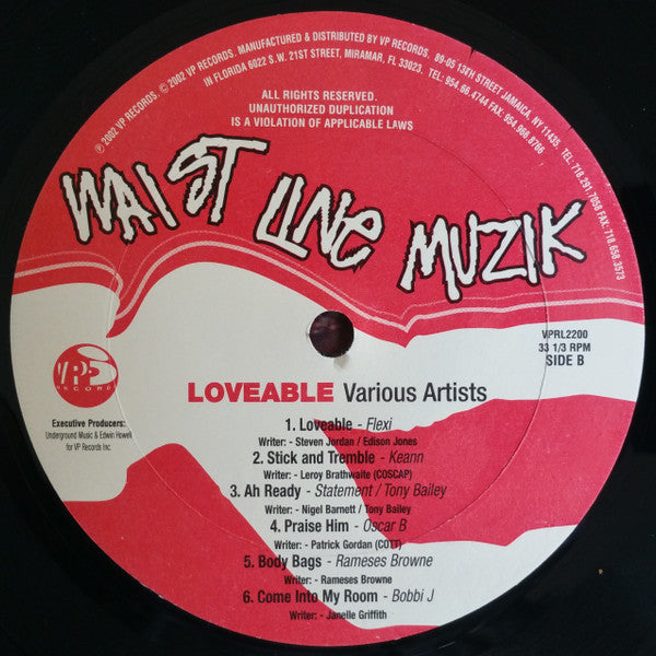 Various : Loveable & The Grippa Riddum (LP, Comp)