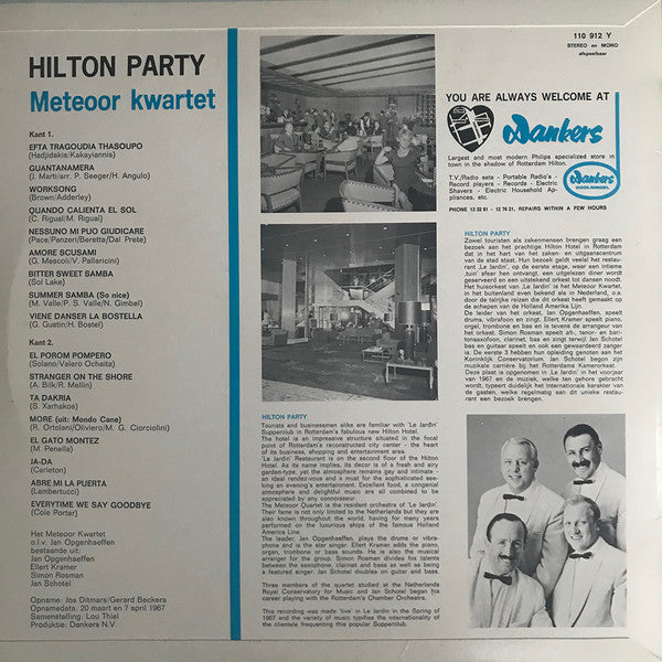 Meteoor Kwartet* : Hilton Party (LP)