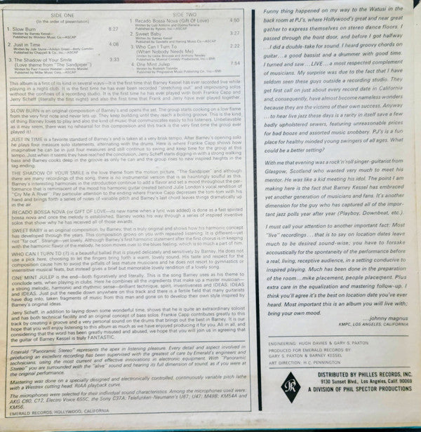 Barney Kessel : On Fire (LP, Album, Mono)