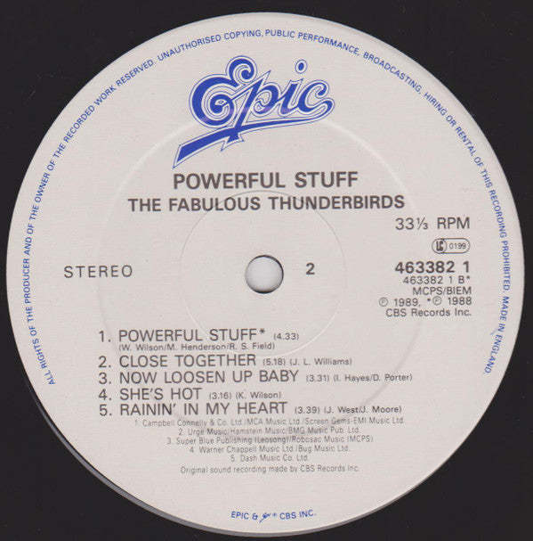 The Fabulous Thunderbirds : Tuff Enuff (12", Maxi)