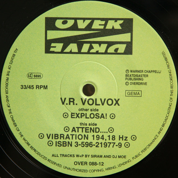 V.R. Volvox : Explosa! (12")