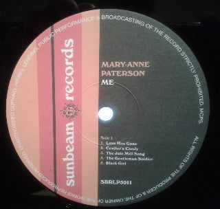 Mary-Anne Paterson : Me (LP, Album, RE, 180)