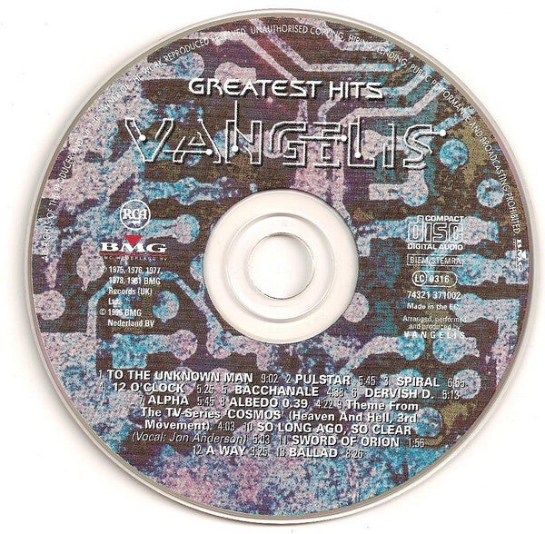 Vangelis : Greatest Hits (CD, Comp)