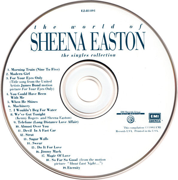 Sheena Easton : The World Of Sheena Easton - The Singles Collection (CD, Comp)