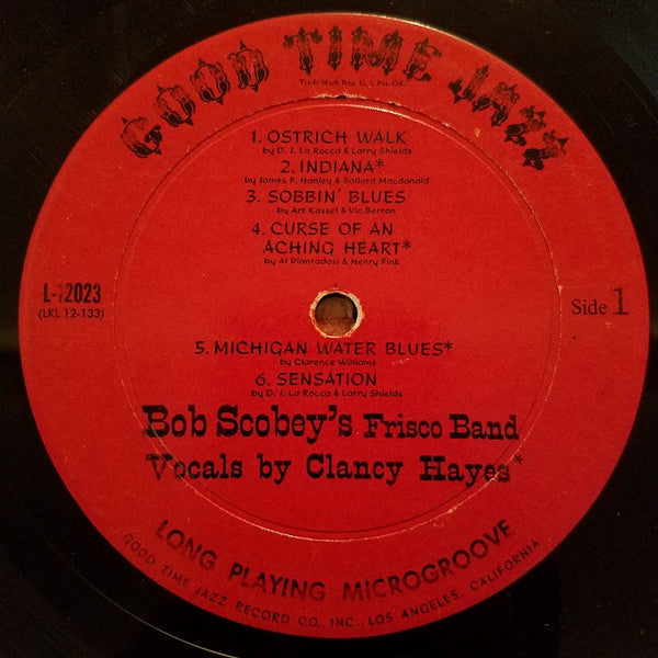 Bob Scobey's Frisco Band With Vocals By Clancy Hayes : Direct From San Francisco! (LP)