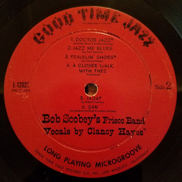 Bob Scobey's Frisco Band With Vocals By Clancy Hayes : Direct From San Francisco! (LP)