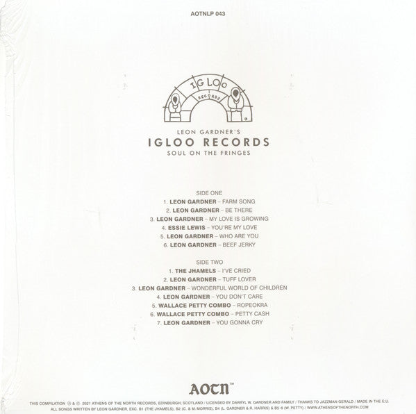 Various : Leon Gardner's Igloo Records (Soul On The Fringes) (LP, Comp)