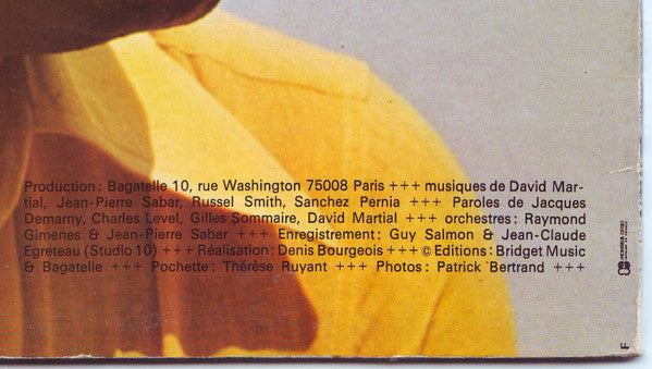 David Martial : Tamba (LP, Album)