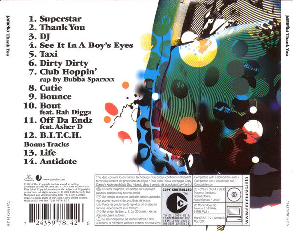 Jamelia : Thank You (CD, Album, Copy Prot.)