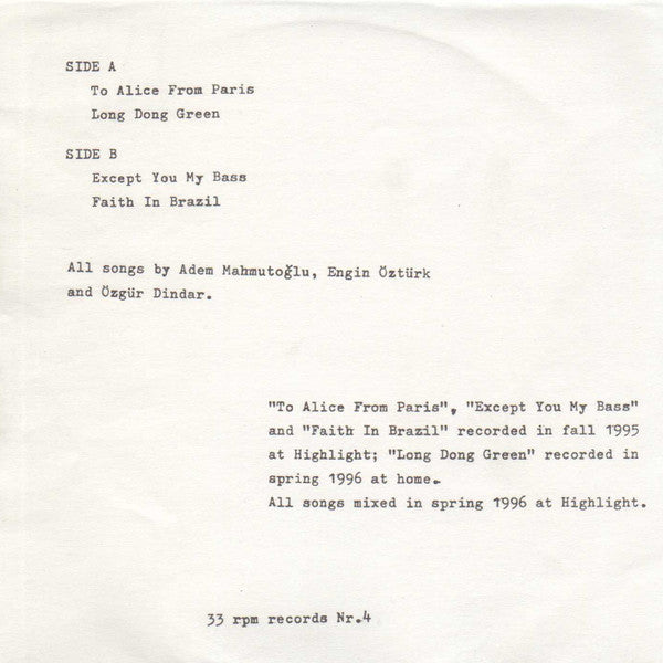 Faruk Green : Untitled (7")