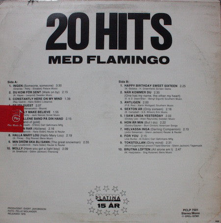 Flamingokvintetten : 20 Hits Med Flamingo (LP, Comp)