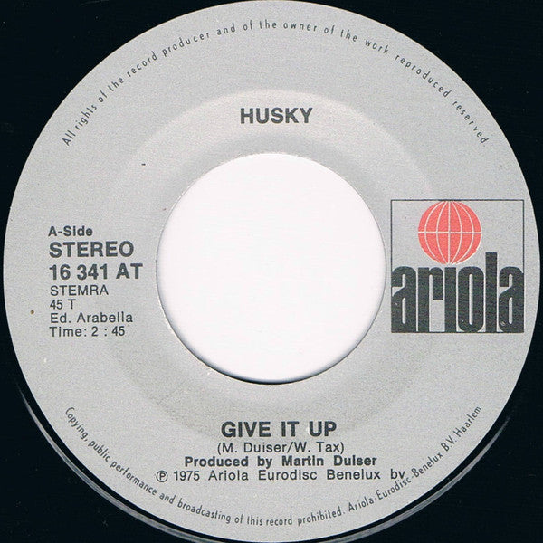 Husky (2) : Give It Up (7", Single)
