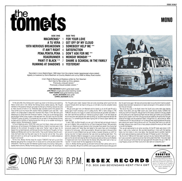 The Tomcats (2) : The Tomcats (LP, Comp, Mono, Ltd, RM + 7", EP, Mono)