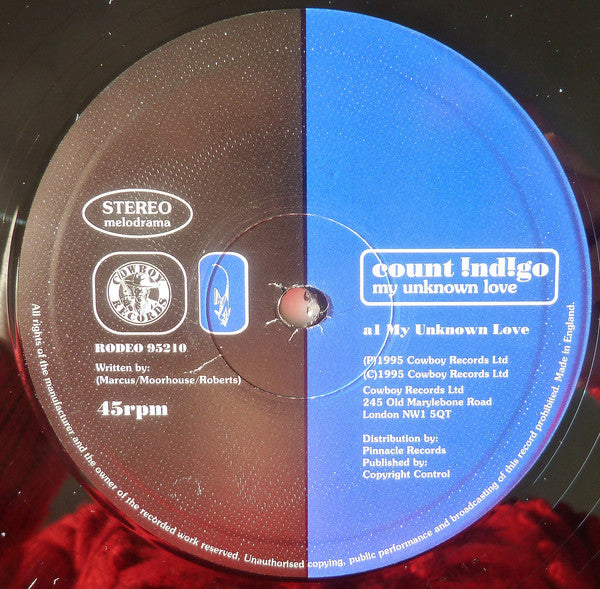 Count Indigo : My Unknown Love (10")