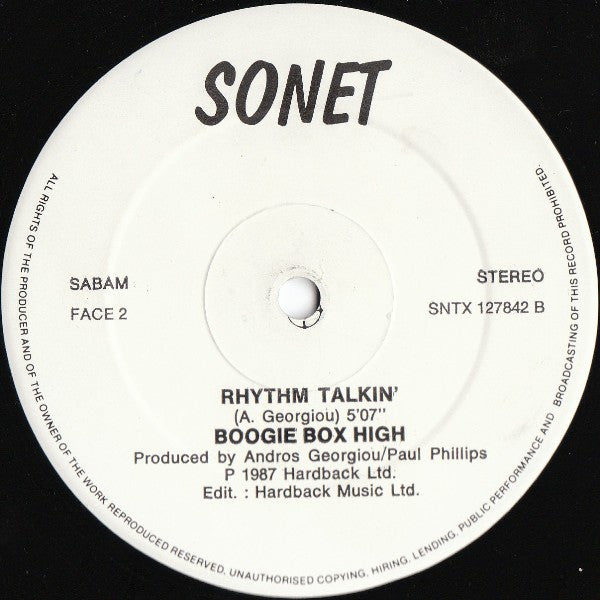 Boogie Box High : Jive Talkin' (12")