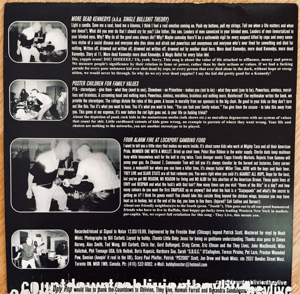 Countdown To Oblivion / They Live (2) : Countdown To Oblivion / They Live (7", EP)