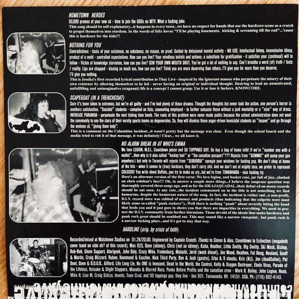 Countdown To Oblivion / They Live (2) : Countdown To Oblivion / They Live (7", EP)