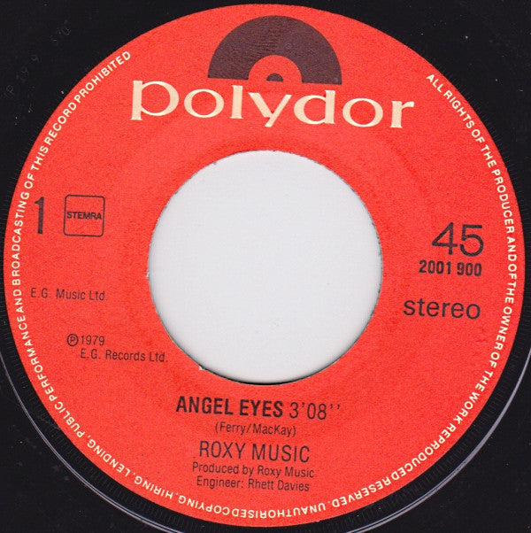 Roxy* : Angel Eyes (7", Single)