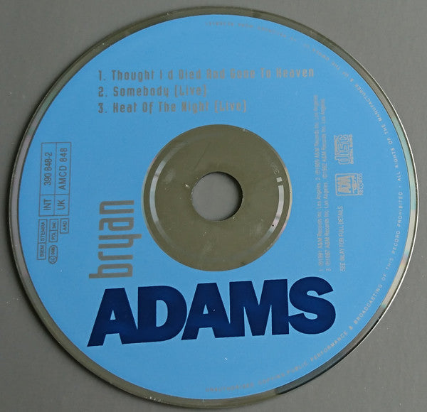 Bryan Adams : Thought I'd Died And Gone To Heaven (CD, Single, Sil)