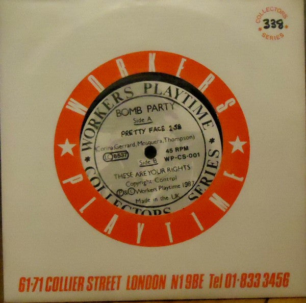 The Bomb Party : Pretty Face (7", S/Sided, Ltd)