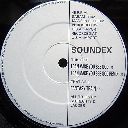Soundex : I Can Make You See God (12")