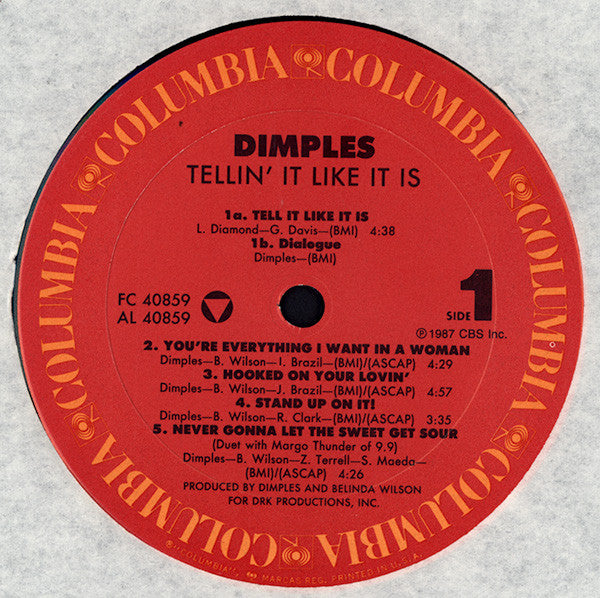 Richard 'Dimples' Fields : Tellin' It Like It Is (LP, Album)