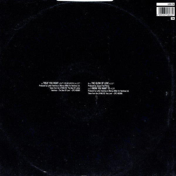 Luther Vandross : Treat You Right (12")
