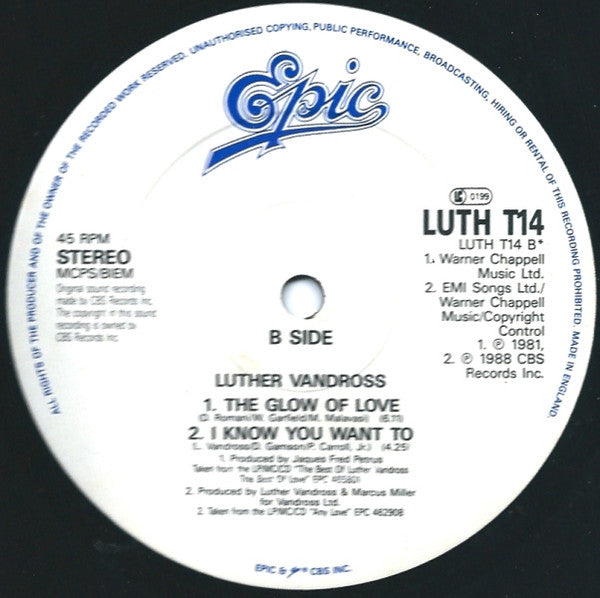 Luther Vandross : Treat You Right (12")