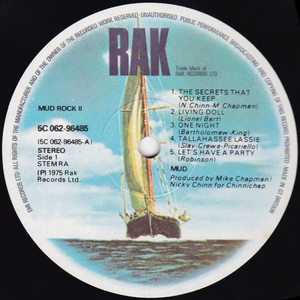 Mud : Mud Rock Vol. II (LP, Album)