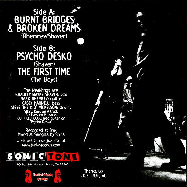 The Weaklings : Burnt Bridges & Broken Dreams (7", EP)