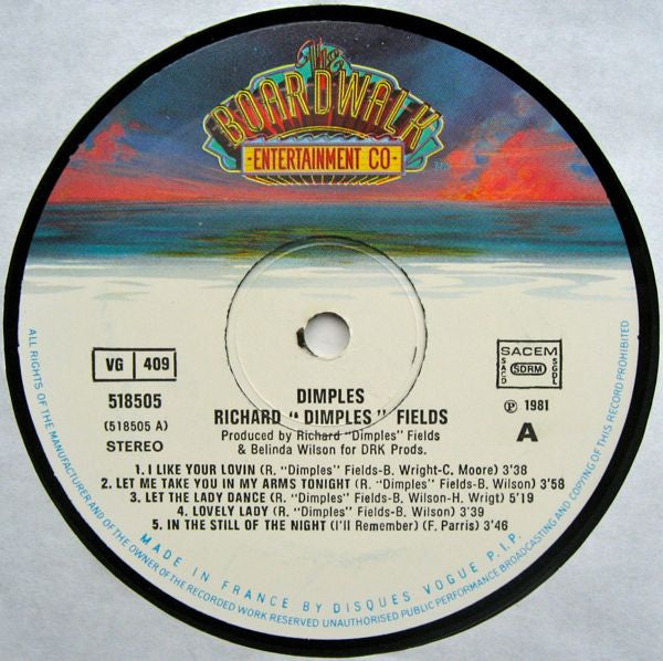 Richard 'Dimples' Fields : Dimples (LP, Album)