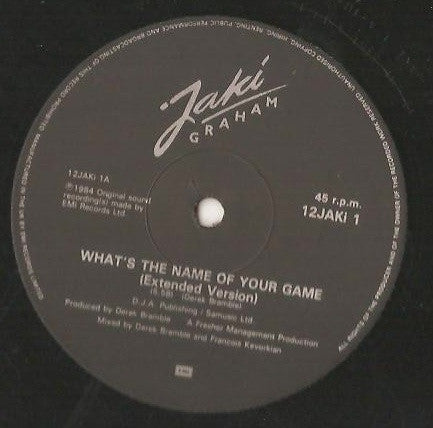 Jaki Graham : What's The Name Of Your Game (12")