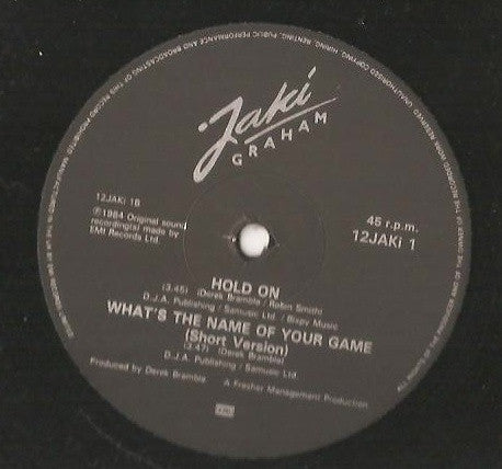 Jaki Graham : What's The Name Of Your Game (12")