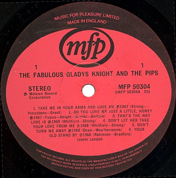 Gladys Knight & The Pips* : The Fabulous Gladys Knight & The Pips (LP, Album, Comp)