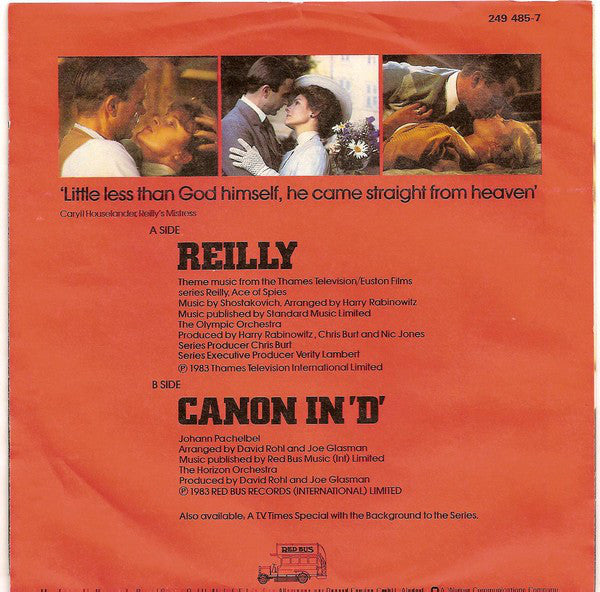 The Olympic Orchestra / The Horizon Orchestra : Reilly / Canon In 'D' (7", Single)