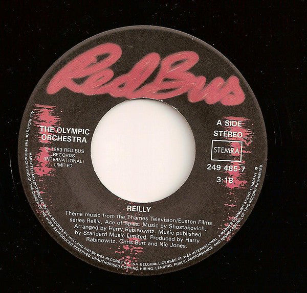 The Olympic Orchestra / The Horizon Orchestra : Reilly / Canon In 'D' (7", Single)
