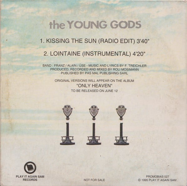 The Young Gods : Kissing The Sun (CD, Single, Promo)