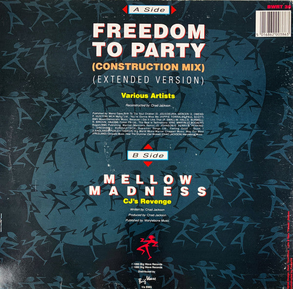 Various / CJ's Revenge : Freedom To Party (Construction Mix) / Mellow Madness (12")