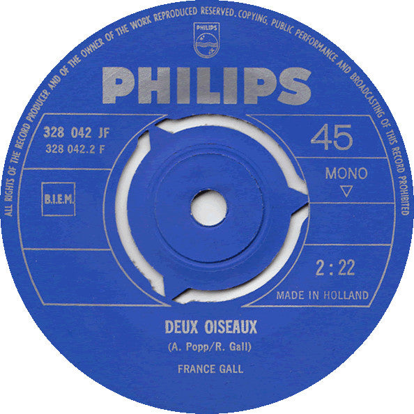 France Gall : Attends Ou Va-T'En (7", Single, Mono)