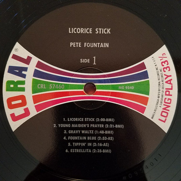Pete Fountain : Licorice Stick (LP, Album, Mono, Glo)