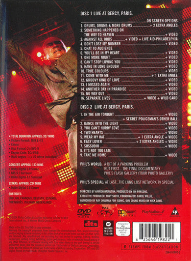 Phil Collins : Finally... The First Farewell Tour (2xDVD-V, Copy Prot., Multichannel, PAL, Sli)