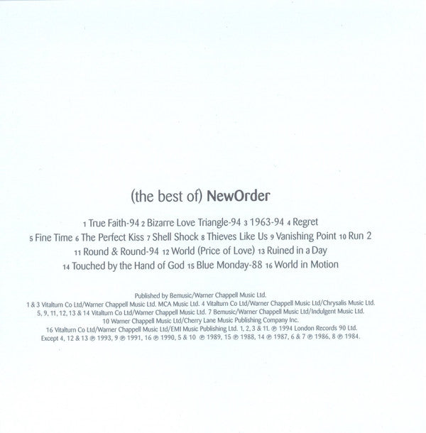 New Order : (The Best Of) NewOrder (CD, Comp, RE, Arv)