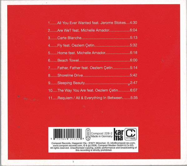 Karma : Latenight Daydreaming (CD, Album, Dig)