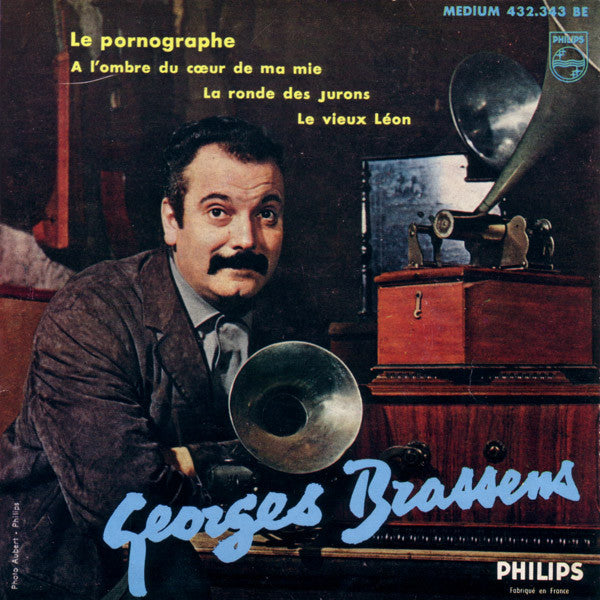 Georges Brassens : Le Pornographe (7", EP, RP)